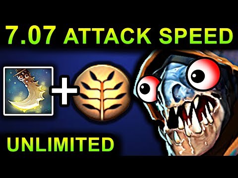 UNLIMITED ATTACK SPEED SLARK - DOTA 2 PATCH 7.07 NEW META PRO GAMEPLAY