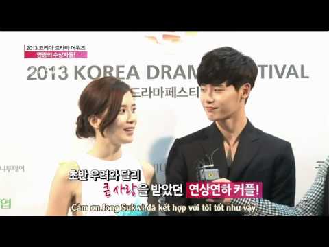 [Vietsub] Korean Drama Award - Lee Jong Suk and Lee Bo Young Interview