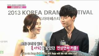 [Vietsub] Korean Drama Award - Lee Jong Suk and Lee Bo Young Interview