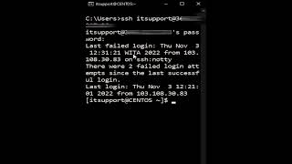 SSH using windows 10 command prompt
