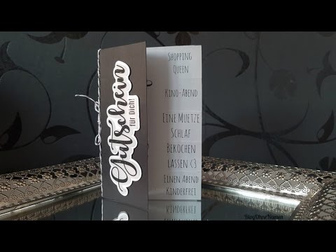 Plotter-Anleitung: Karte mit ausreißbaren Gutscheinen