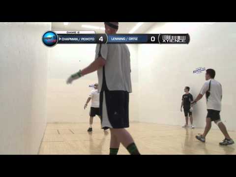 2012 USHA 4 WALL NATIONALS DOUBLES FINAL   CHAPMAN PEIXOTO VS LENNING ORTIZ