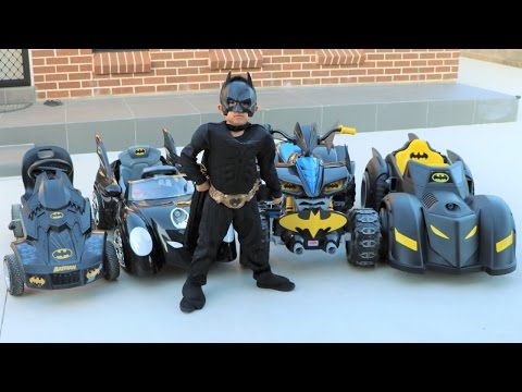 Batman's Batmobile Collection Test Driving Kids Electric Battery Powered Ride On Cars Ckn Toys