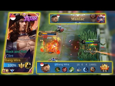 CLINT MANIAC! INI DIA RAJA GOLDLANE SESUNGGUHNYA - CLINT BEST BUILD 2022 - MOBILE LEGENDS