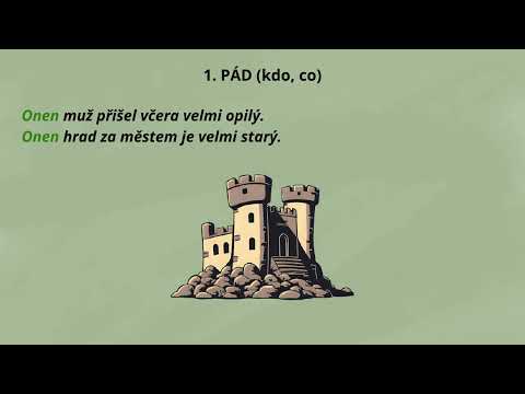 Skloňování ukazovacího zájmena ONEN (mužský rod) | Čeština pro cizince (C1)