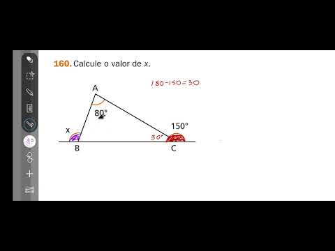 160-Calcule o valor de x.