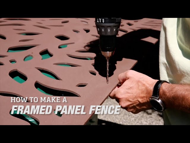 How To Build a Framed-Panel Fence
