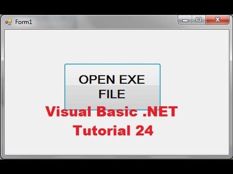 Visual Basic NET Tutorial 24 How to launch Executable exe file from chosen Directory