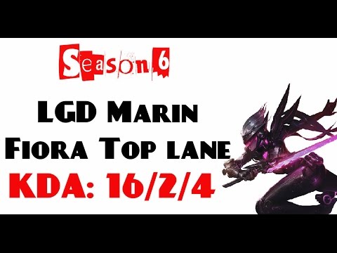 Korea Challenger LOL - LGD Marin - Fiora Top lane (Mar 14, 2016)