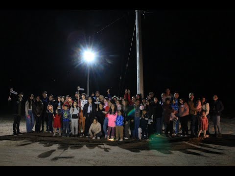 Encendido del Primer Foco Colonia María Bonita