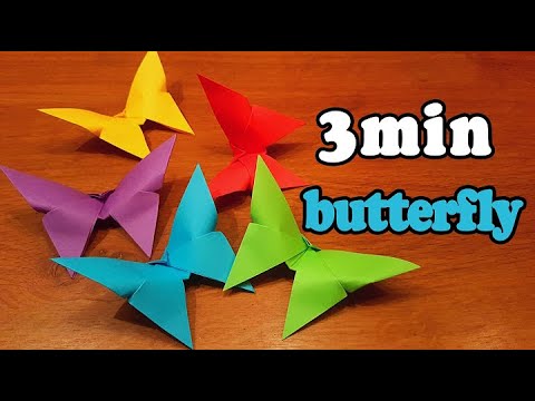 Origami paper butterfly in 2 minutes #telugu vlogs in USA #origami #craft #telugu #india