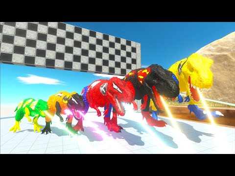 HUNTING FOUND JURASSIC WORLD EVOLUTION 5 T-REX SUPERHERO LASER MARVEL DC DINOSAURS RACE CHAMPIONS
