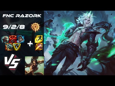 Fnatic Razork JUNGLE Viego vs Nidalee - EU Challenger Patch 14.12