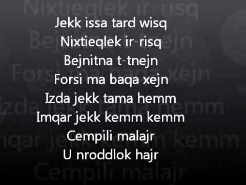 Glen Vella- Nghix Biss Ghalik Lyrics