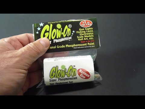 Glow-On ORIGINAL Glow Paint For Gun Sights, Fishing Lures, 4.6 ml Vial,  Bright