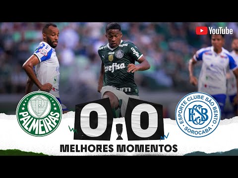 Gols e lances de Palmeiras x São Bento