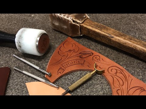 Leather Carving Livestream 🎦 Tooling and Carving Leather Videos by Bruce Cheaney
