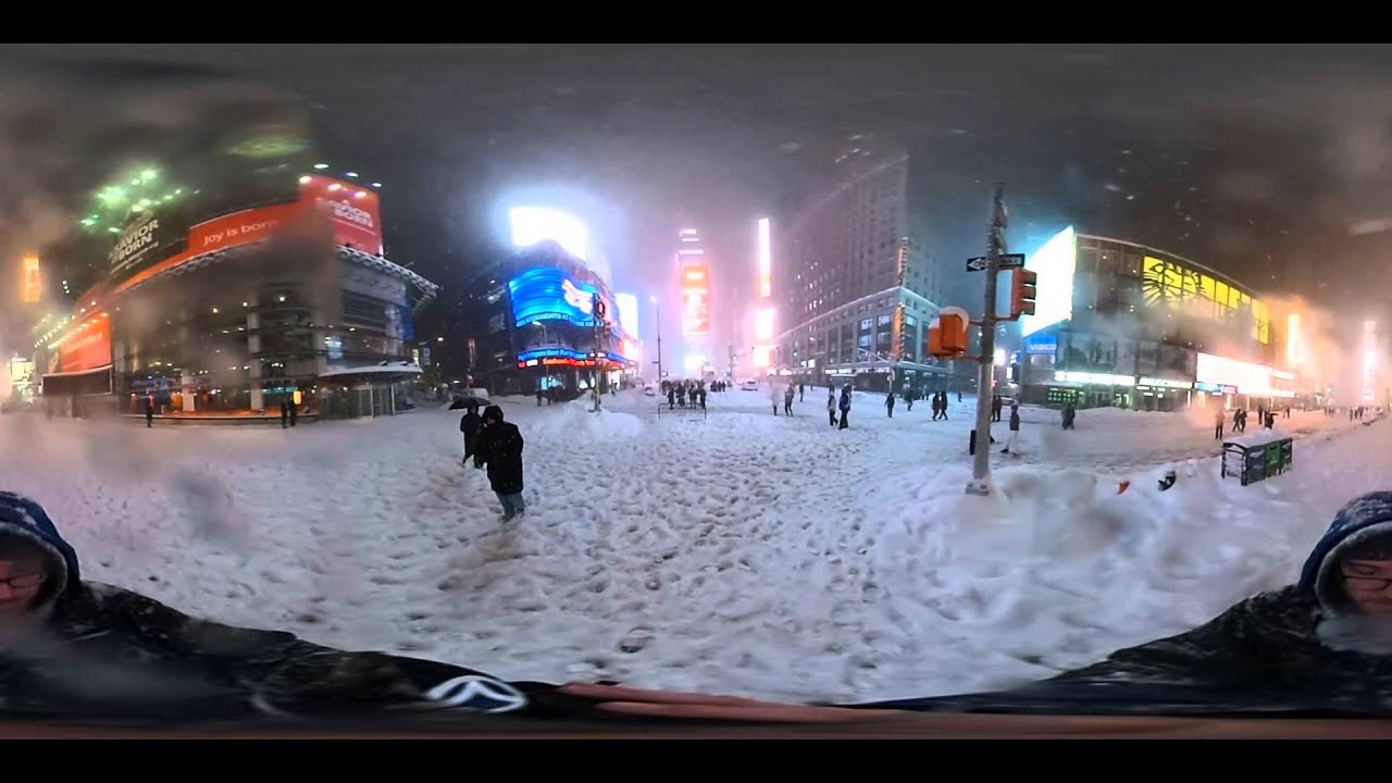 TImes Square during the blizzard