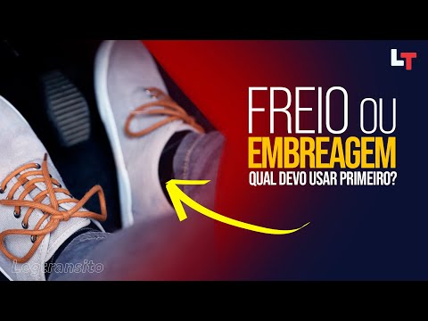 Pisar no FREIO ou EMBREAGEM primeiro ao parar o carro?