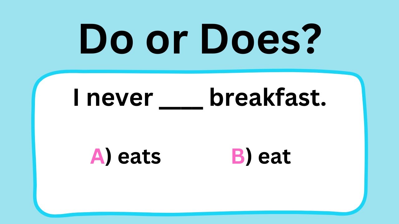 Simple Present | Test Tour English Grammar | Easy | Grammar Quiz