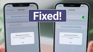 How to Fix iMessage/FaceTime Activation Error