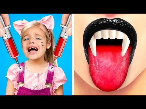 Gute Barbie-Babysitterin vs Schlechte Vampir-Babysitterin! *Geniale Eltern-Hacks* von Gotcha!