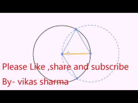 construction of 60 degree angle how it works maths behind it(Gujrati)