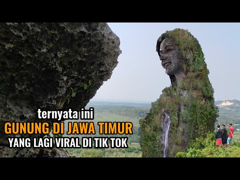 viral on tiktok "this is the forbidden mountain that resembles a beautiful woman in East Java"
