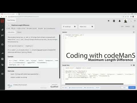 Codewars 7 Kyu Maximum Length Difference Javascript