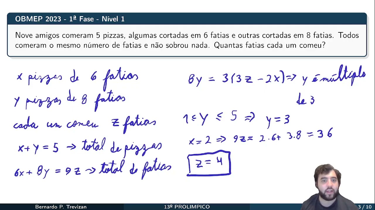 Video Thumbnail - Lesson 01 - PROLÍMPICO - 11th Edition 2026 - Level 1 - Diophantine Equations at Level 1
