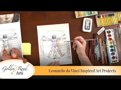 Art Projects Inspired by Leonardo da Vinci [Golden Road Arts]