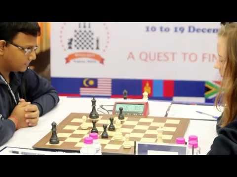 Mitrabha Guha defeats Alexandra Obolentseva of Russia - World Youth (U16) Chess Olympiad