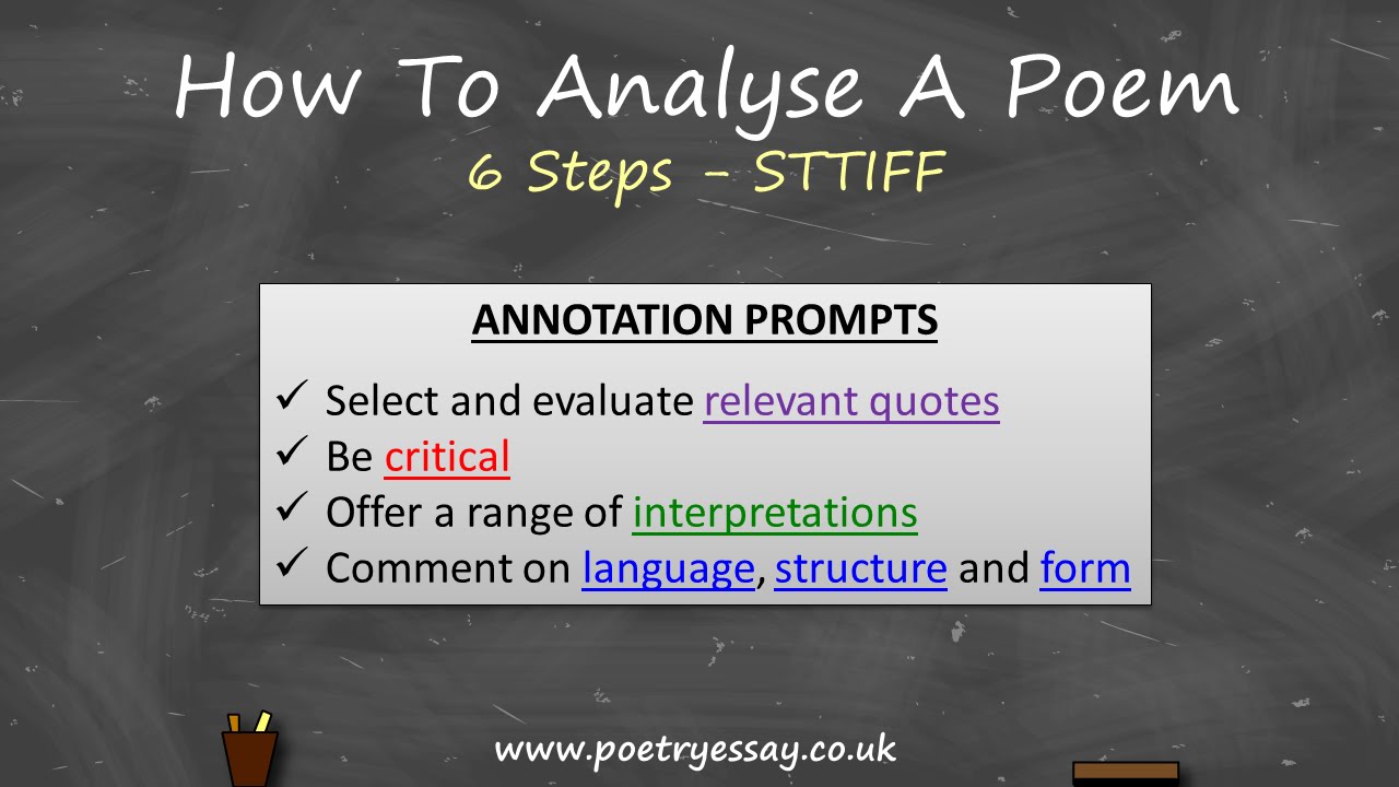 How To Analyse A Poem