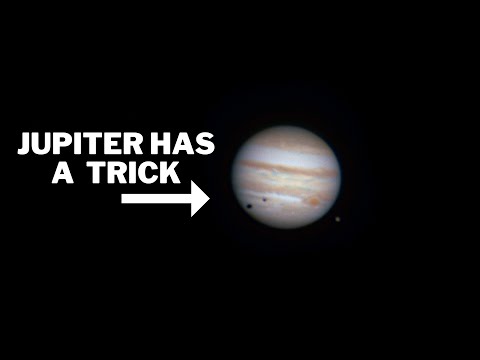 See Moons Casting a Shadow on Jupiter!