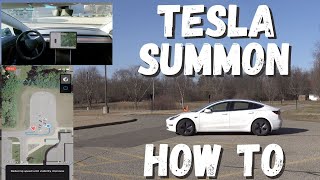 How To Use Tesla Summon Feature