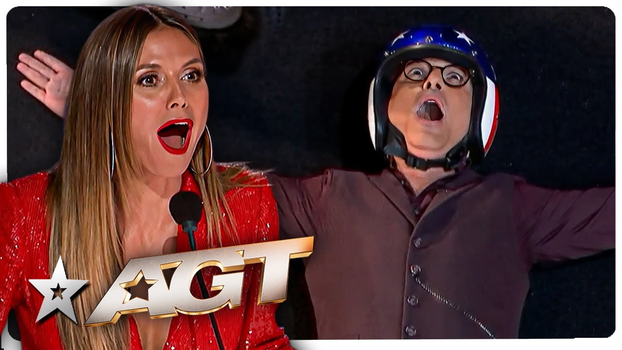 Howie Mandel Almost Gets SQUASHED on America's Got Talent!