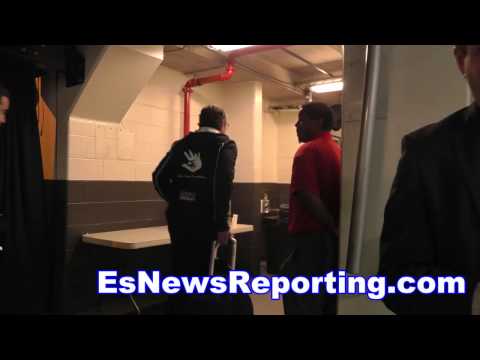 amir khan arrives at the arena to fight algieri - EsNews