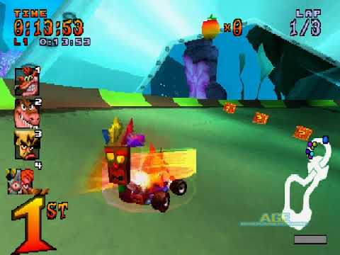 Crash Team Racing (PSX) Longplay (101% Complete)