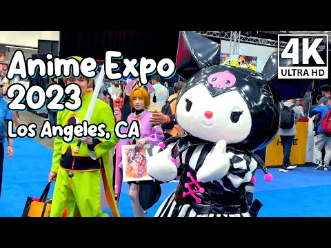 ANIME EXPO 2023 Walking Tour | Los Angeles, CA | Anime Convention Exhibit Hall and Cosplays