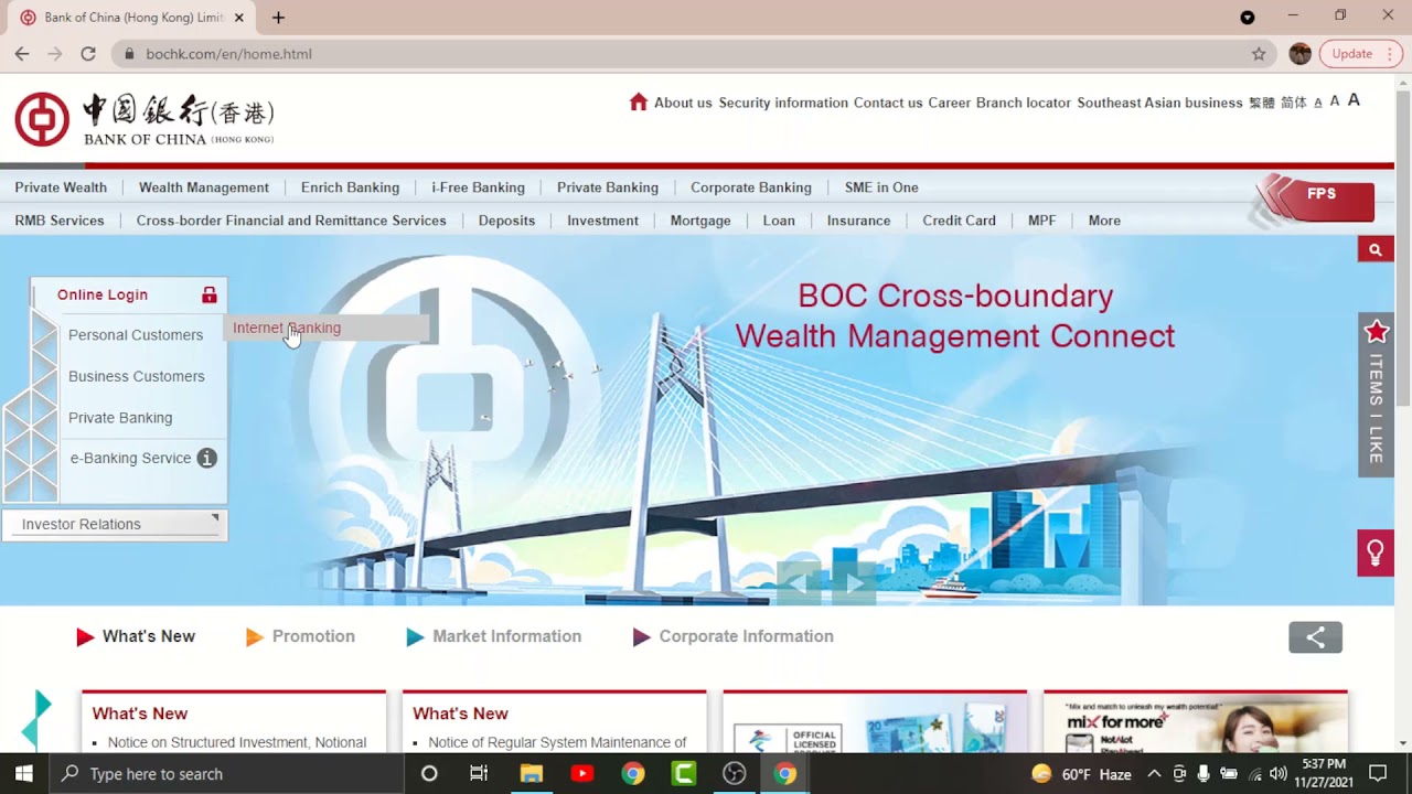 Bank of China - How to Login BOC Online Banking | Sign In bochk.com
