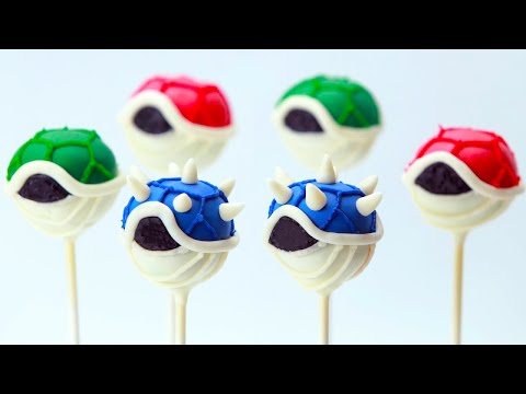 マリオカート8 コオパ貝のケーキポップス - NERDY NUMMIES (MARIO KART 8 KOOPA SHELL CAKE POPS - NERDY NUMMIES)