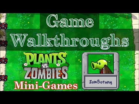 Plants vs. Zombies - Mini Games #1 - ZomBotany - Gameplay Walkthrough