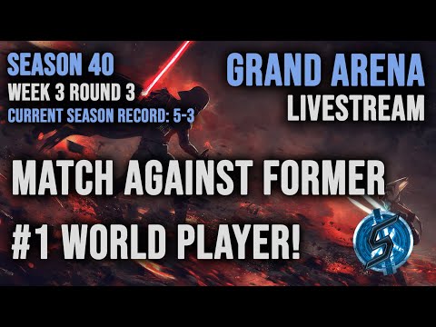 Season finale against former world champion Sashaisha - 5v5 Grand Arena Live - SWGoH