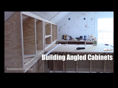 How to Build Angled Cabinets