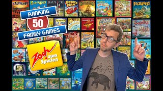 Ranking 50 family board games from Zoch