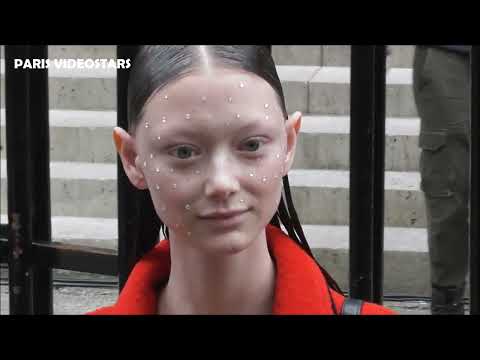 Models after the FENDI show @ Paris Fashion Week 27 january 2022