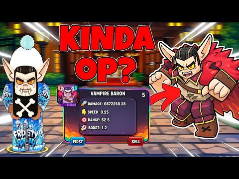 GET THIS UNIT NOW!!! NEW VAMPIRE META??? VAMPIRE BARON SHOWCASE (THE HOUSE TD)