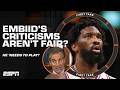 Mad Dog reacts to Embiid’s comments about being lazy: YOU GOT TO PLAY! 😳 | First Take