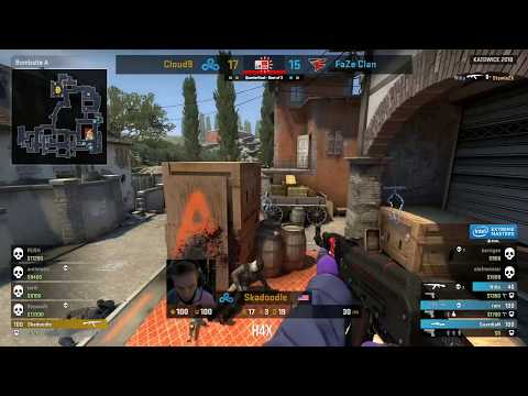 Skadoodle 1v3 clutch vs FaZe [ IEM Katowice 2018 ]