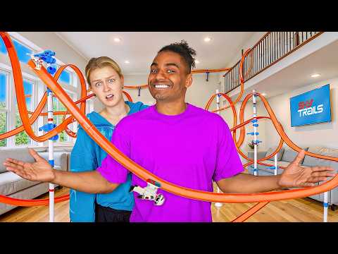 Ich baue XXL Bahn durch unser Penthouse! 🎢😱 (ft. Theresa)